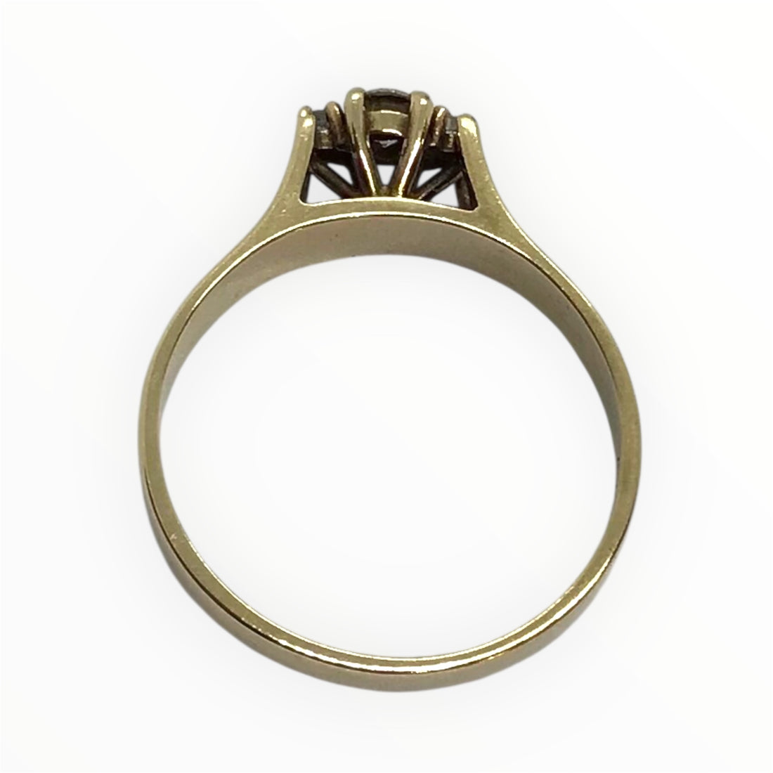 Ladies 9ct Gold Diamond Ring (Size O) Ref#512647