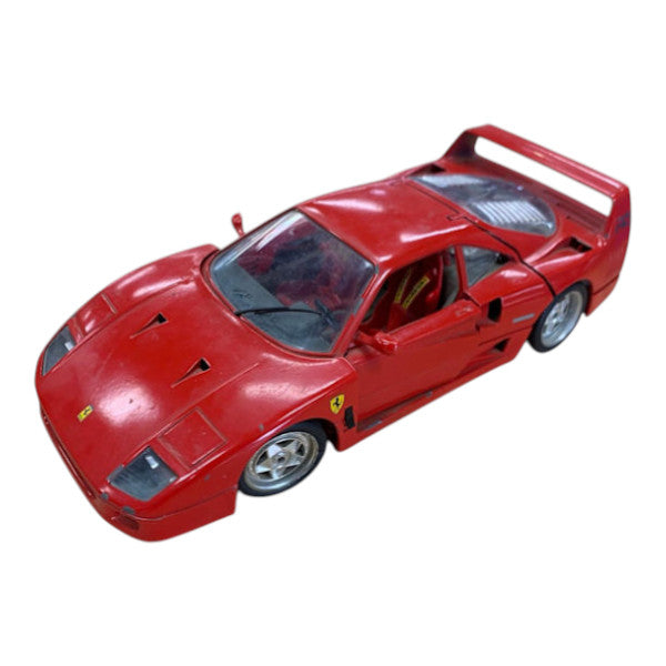 1/18 Ferrari F40 1987 Burago Model Car Made in Italy *Damaged*