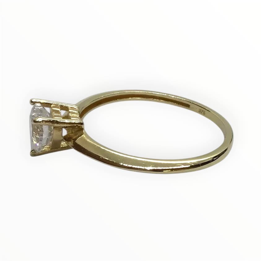 Ladies 9ct Gold Heart Ring (Size Q) Ref#511843