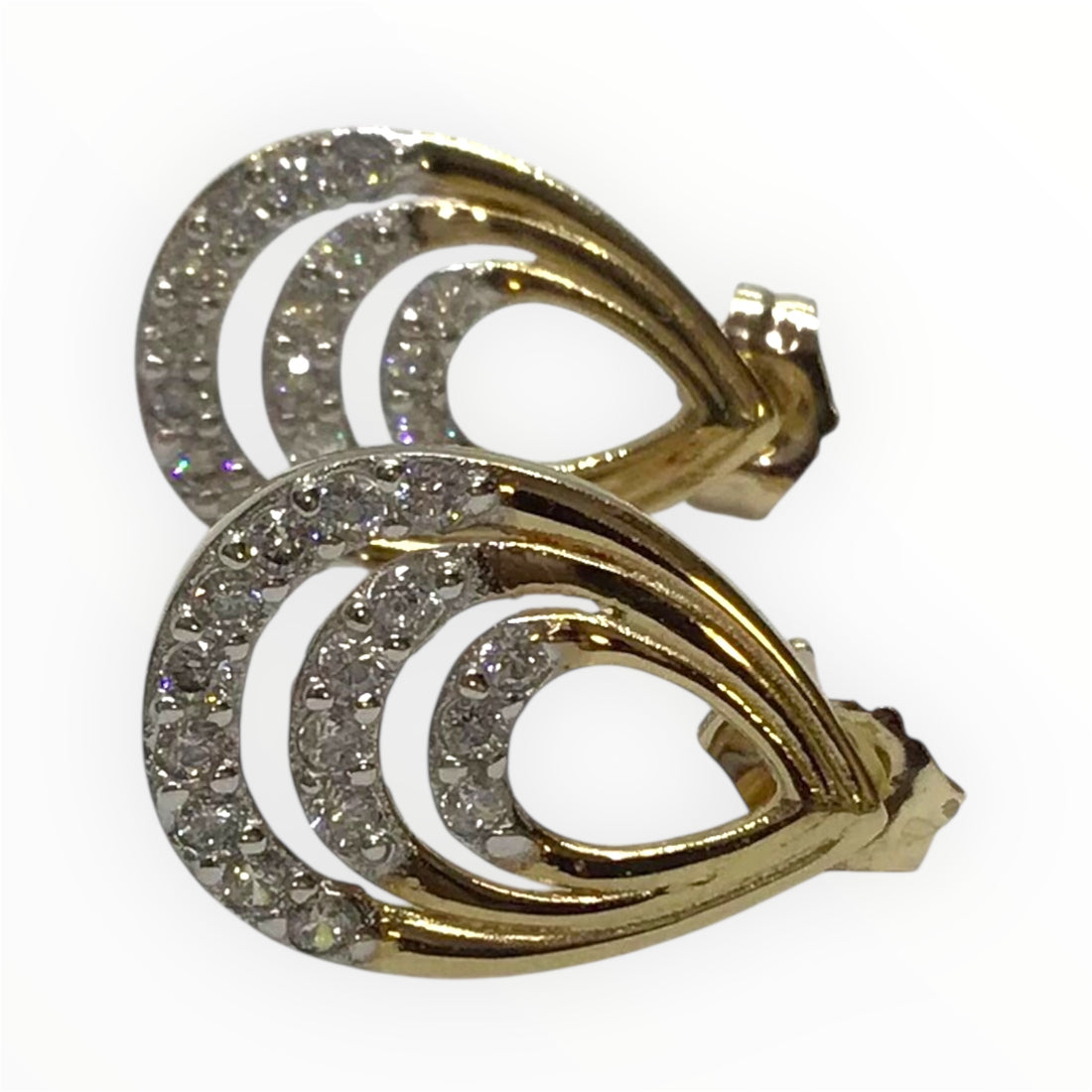 Ladies 9ct Gold Earrings Ref#512921