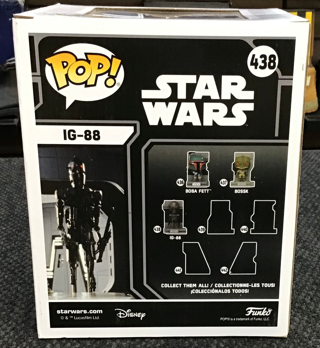 Pop Star Wars Figurine Bounty Hunters Collection IG-88 438 Ref#503036