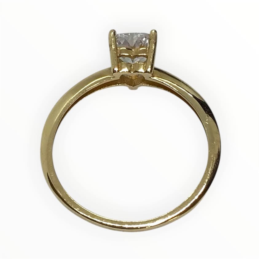 Ladies 9ct Gold Heart Ring (Size Q) Ref#511843