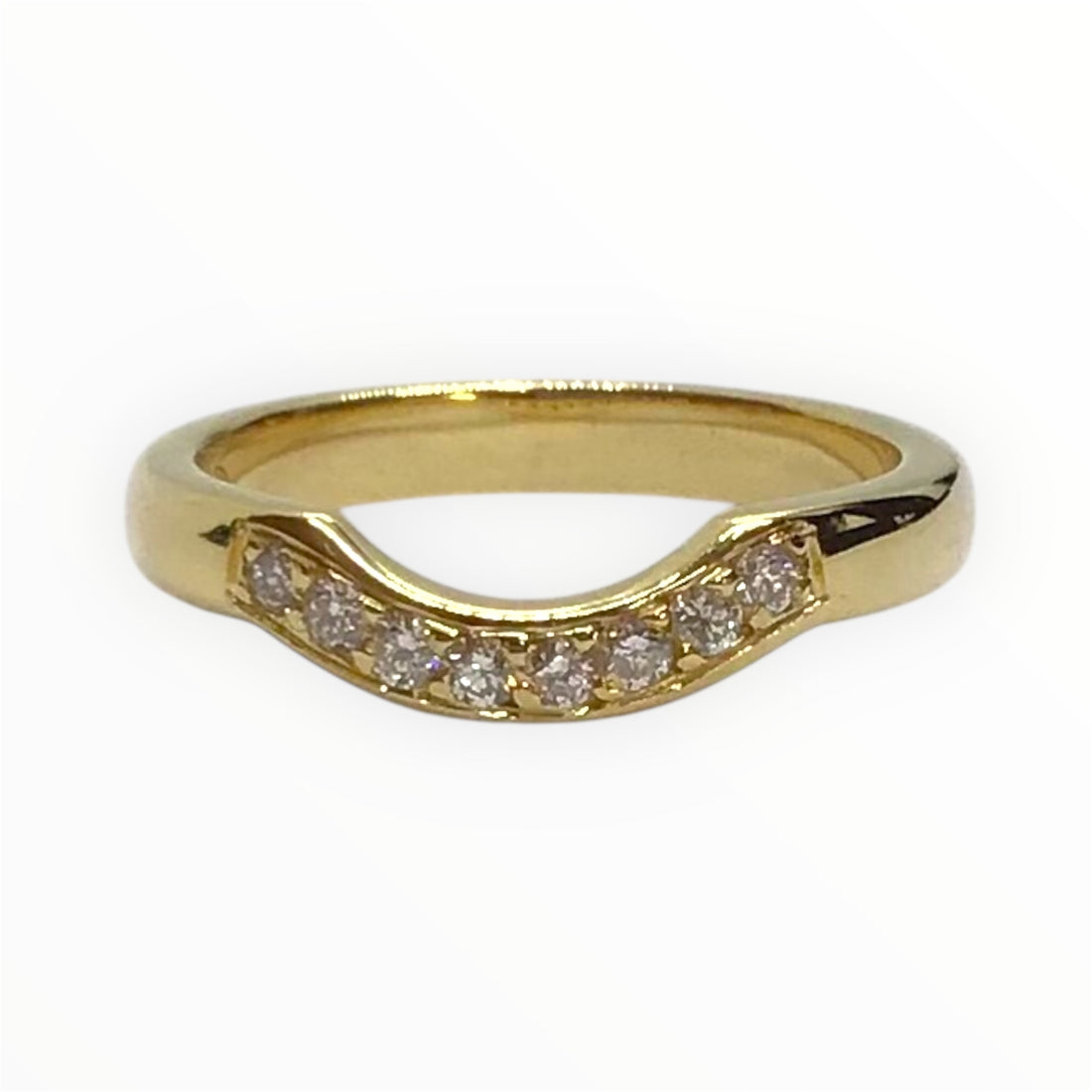 Ladies 18ct Gold Diamond Ring (Size M) Ref#512925