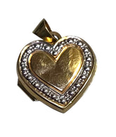 Ladies 9ct Gold Heart Locket Pendant Ref#505568