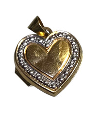 Ladies 9ct Gold Heart Locket Pendant Ref#505568
