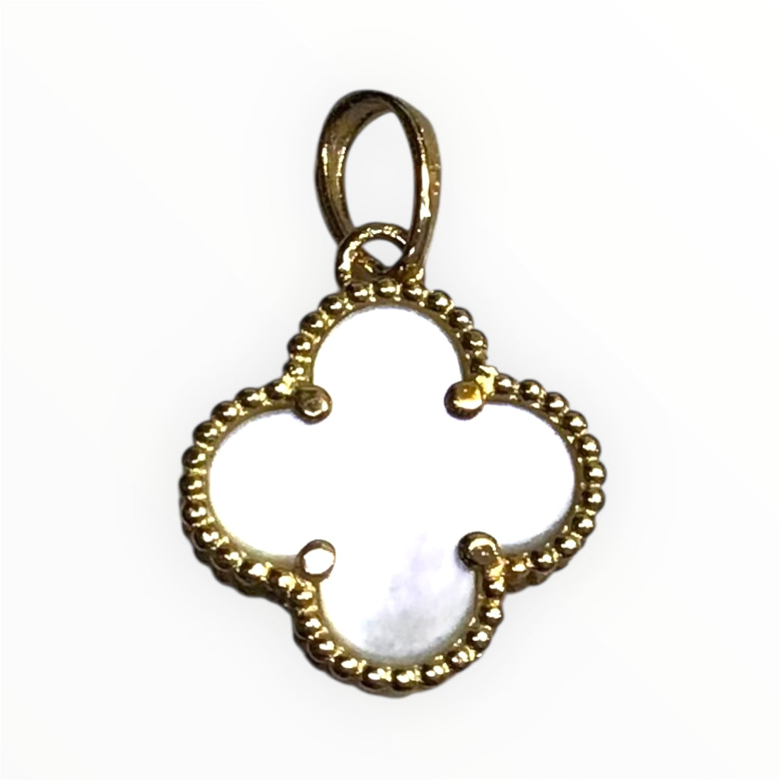 Ladies 18ct Gold Clover Pendant (Length 1.5cm) Ref#513136