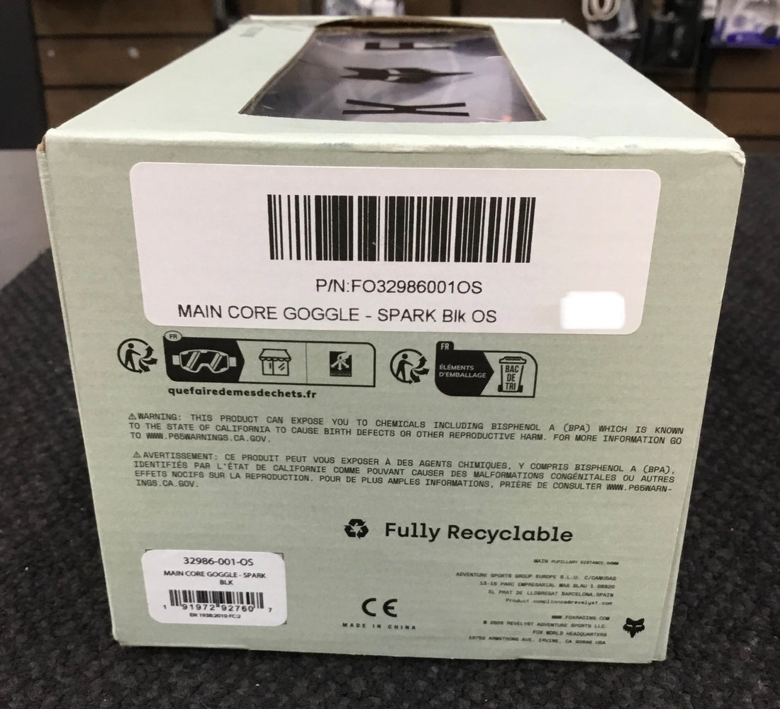 FOX MAIN CORE GOGGLES Ref#513479