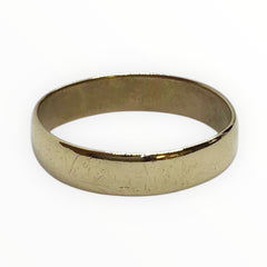 Unisex 9ct Gold Plain Ring (Size T) Ref#512655
