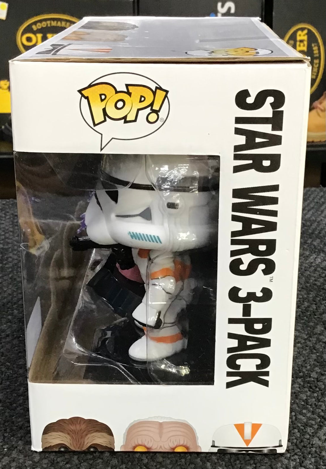 Pop Figurine Star Wars 3Pack Ref#889698118255
Tarfful / Unhooded Emperor/ Utapau Clone Trooper