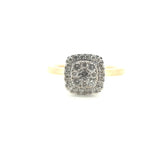 Michael Hill 10ct Yellow Gold Diamond Ring (Size O) - 501690