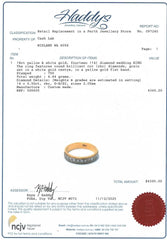 18ct Yellow & White Gold Diamond Wedding Ring (Size N) - 500605
