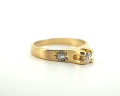 18ct Yellow Gold Diamond Engagement Ring (Size L) - 502321