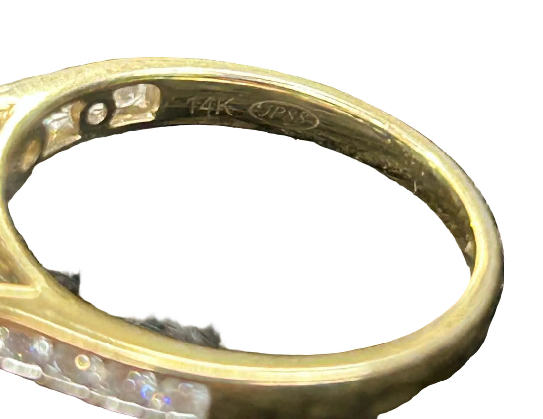 14ct Yellow gold Lab Grown Diamond Flower Cluster Ring Ref#513311