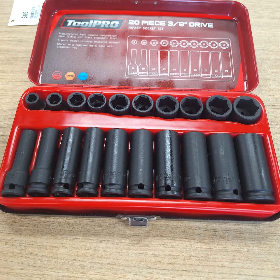 TOOLPRO 20 PSET IN CASE. METRIC - 505308