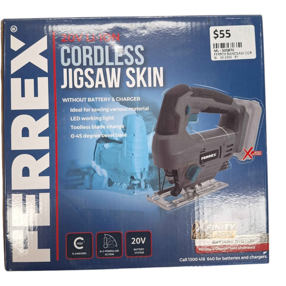 FERREX - M8219 20V LI-ION CORDLESS JIGSAW (SKIN ONLY) - 505870