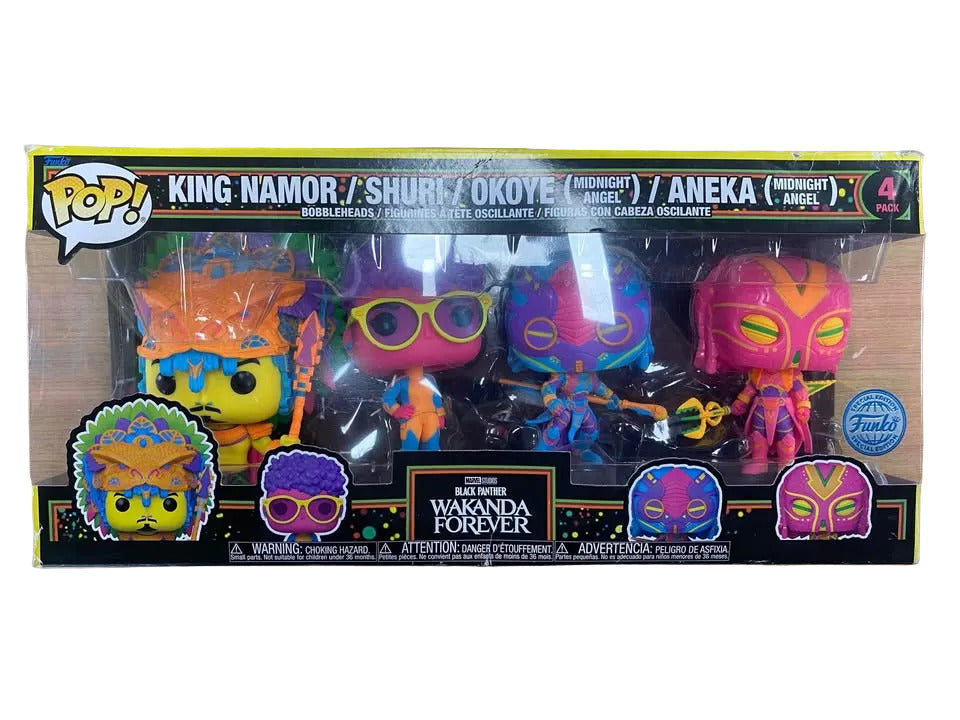 FUNKO POP! - BLACK PANTHER: WAKANDA FOREVER BOBBLEHEAD 4 PACK - 506669
