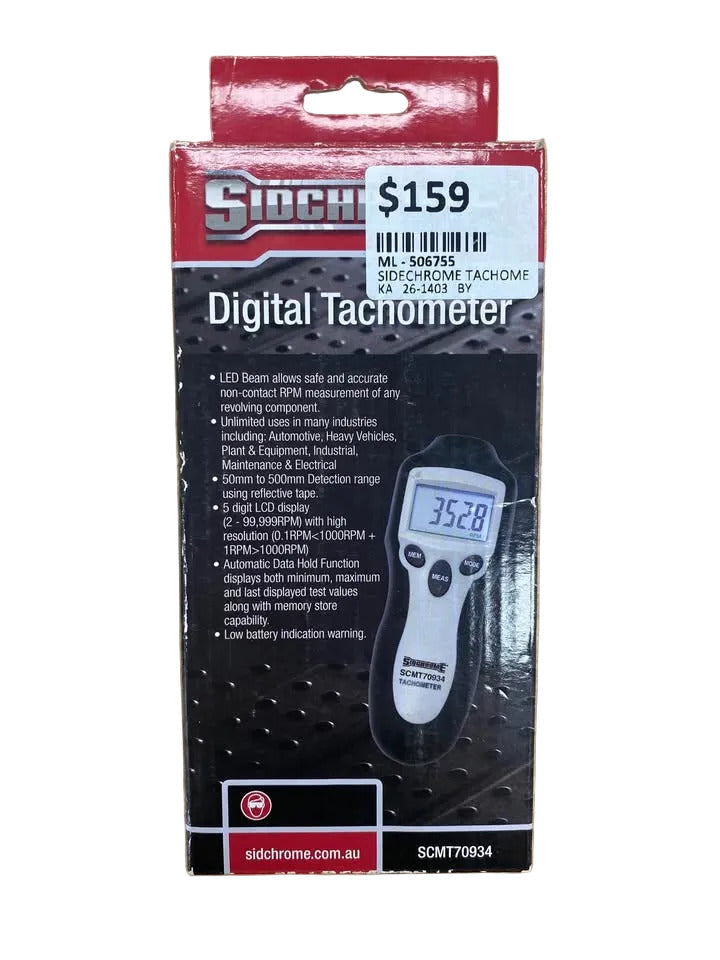 SIDCHROME - SCMT70934 DIGITAL TACHOMETER - 506755