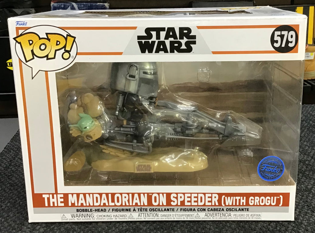 Pop Star Wars Figurine Ref#889698682855
The Mandalorian on Speeder (with Grogu) 579