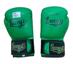 LACEYS BOXING 12OZ BOXING GLOVES BLACK PAIR TESTED