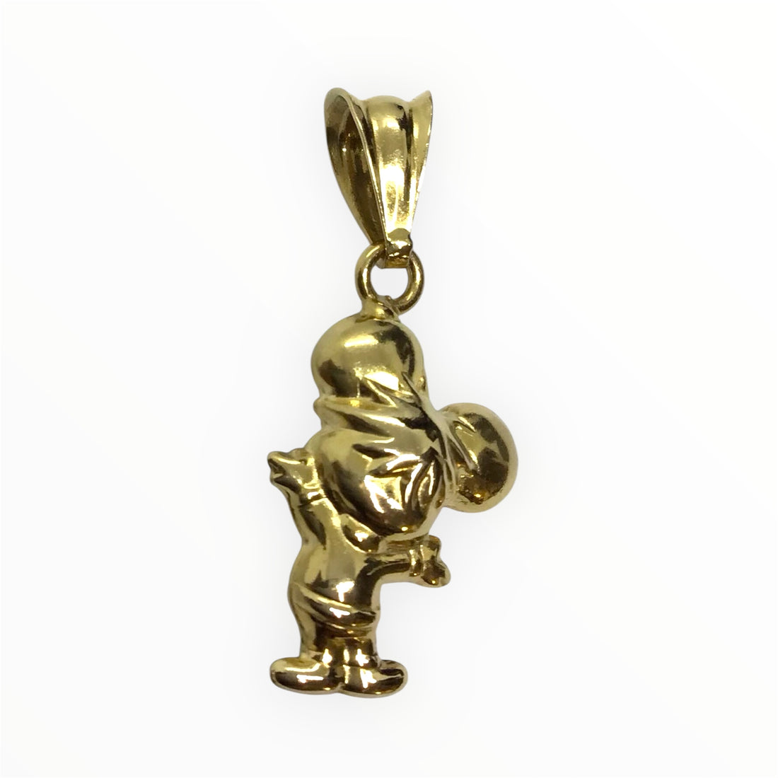 Ladies 18ct Gold Pendant (Length 3cm) Please Read Description Ref#512205