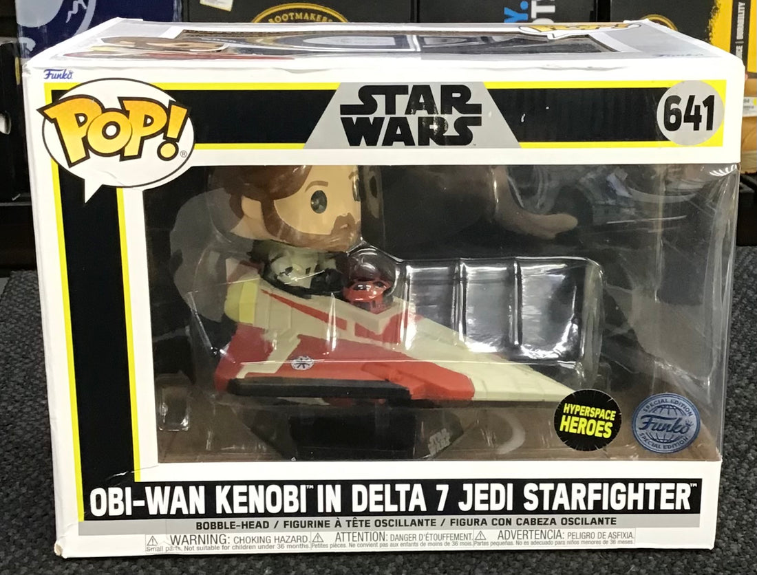 Pop Star Wars Figurine Ref#889698736947
Obi-Wan Kenobi in Delta 7 Jedi Starfighter 641