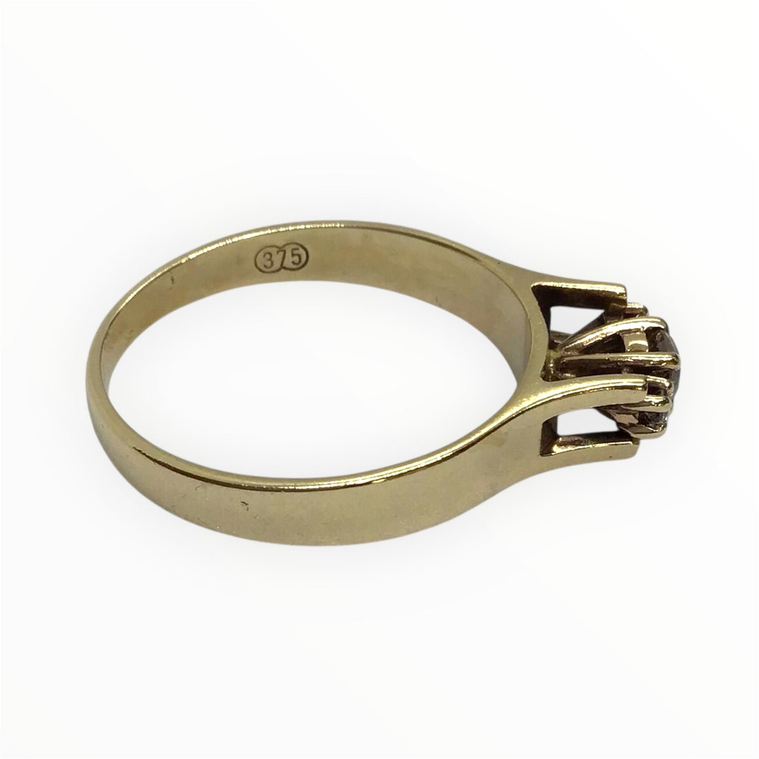 Ladies 9ct Gold Diamond Ring (Size O) Ref#512647