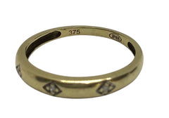 Ladies 9ct Yellow Gold Diamond Ring (Size O) Ref#506853