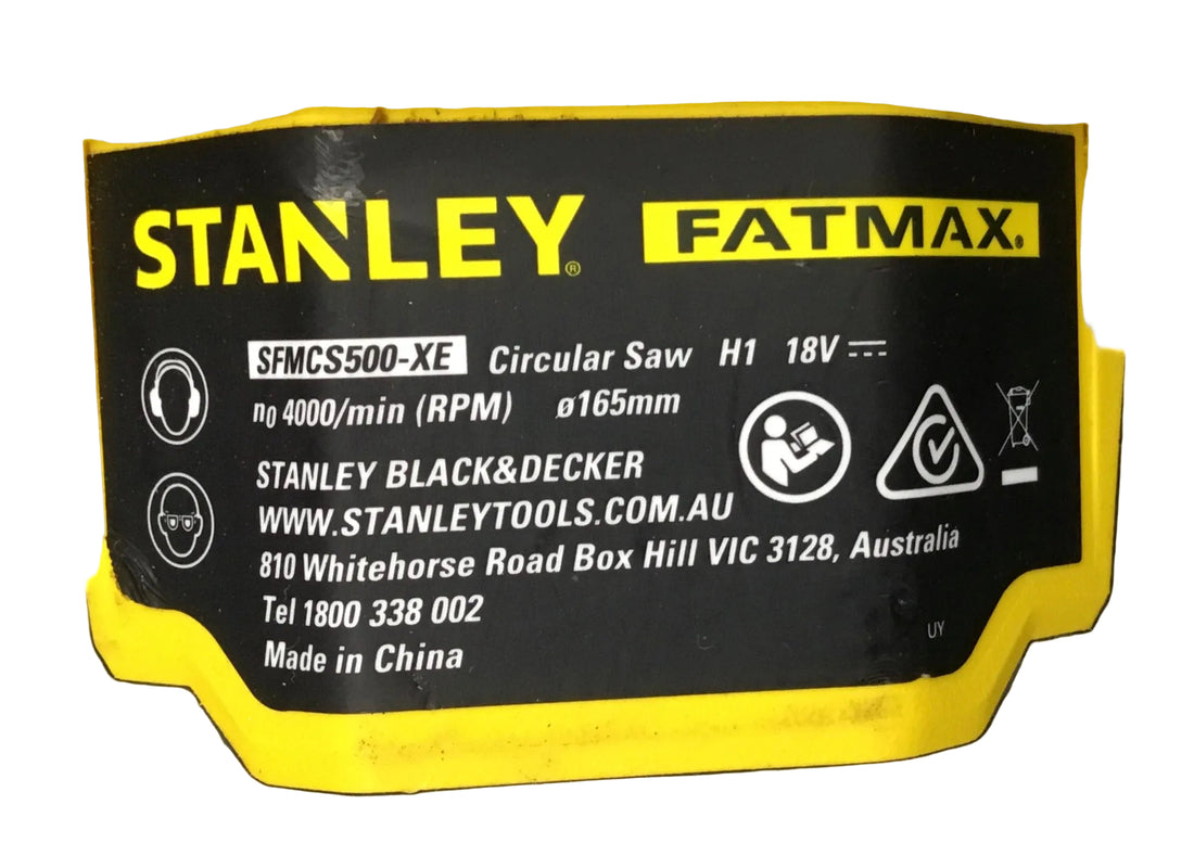 STANLEY 165mm CIRCULAR SAW SKIN ONLY Ref#20460