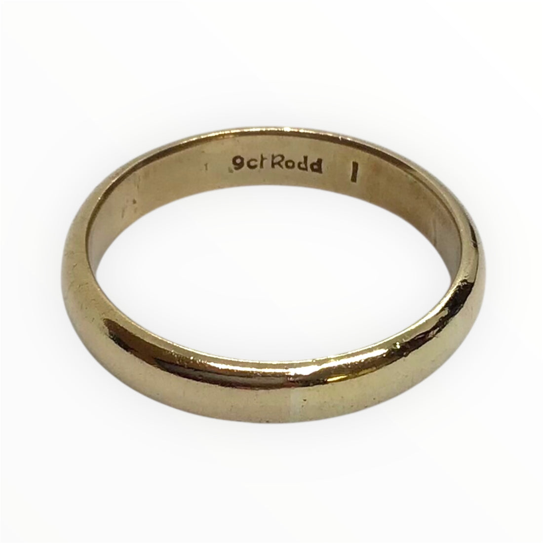 Unisex 9ct Gold Plain Ring (Size W) Ref#511370