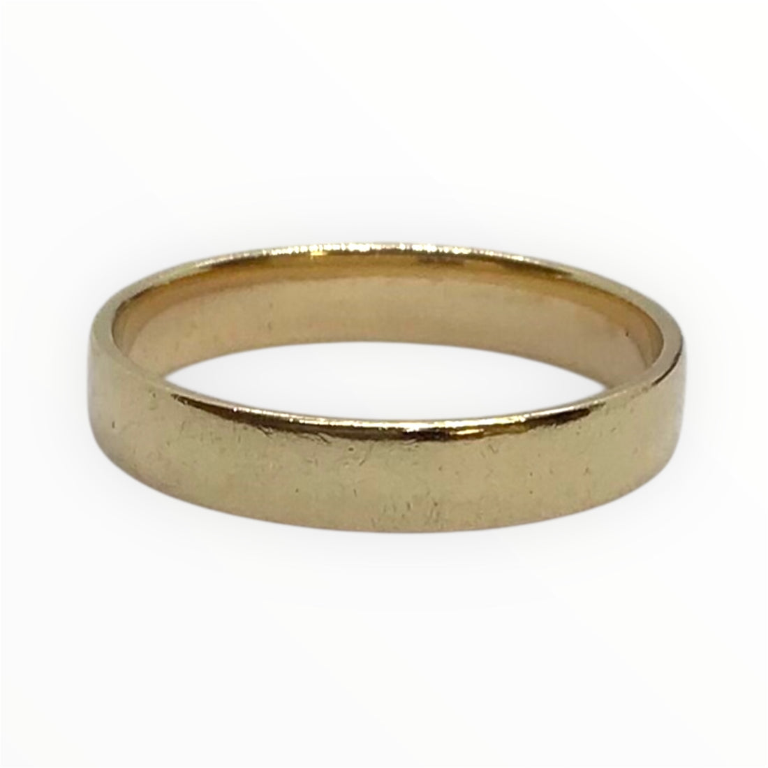 Unisex 9ct Gold Plain Ring ( Size S 1/2) Ref#511692