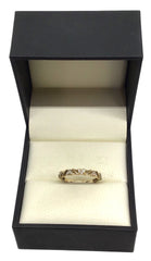 Ladies 9ct Yellow Gold Diamond Ring (Size Q) Ref#504239
