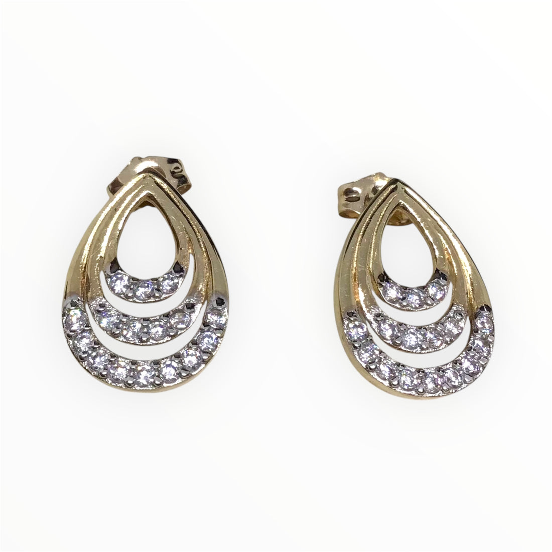 Ladies 9ct Gold Earrings Ref#512921