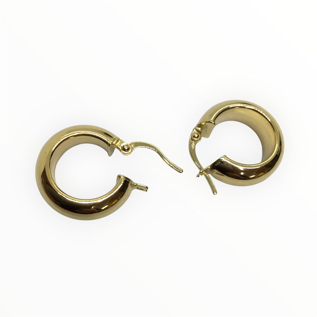 Ladies 18ct Gold Small Hoop Earrings Re#513468