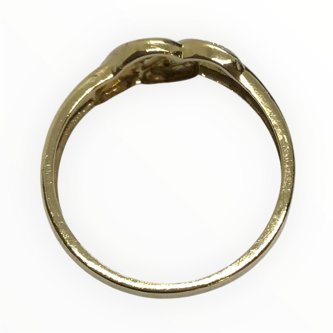 Ladies 9ct Gold Diamond Ring (Size O) Ref#513410