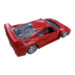 1/18 Ferrari F40 1987 Burago Model Car Made in Italy *Damaged*