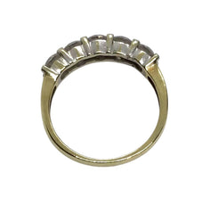 Ladies 9ct Yellow Gold Dress Ring (Size M 1/2) Ref#506873