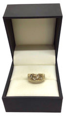 Ladies 9ct Yellow Gold Pattern Ring (Size N 1/2) Ref#506678