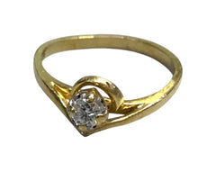 Ladies 18ct Gold Diamond Ring (Size L) Ref#506449