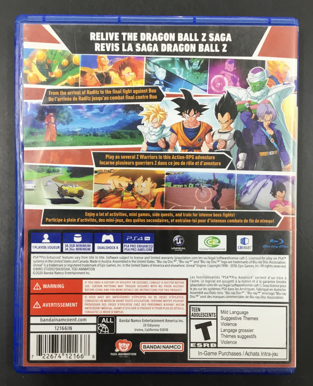 PS4 GAME DRAGONBALLZ KAKAROT Ref#512884