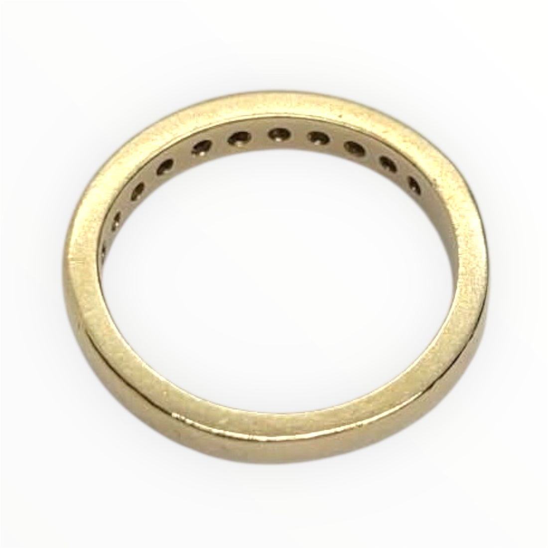 Ladies 9ct Gold Diamond Ring (Size M 1/2) Ref#512645