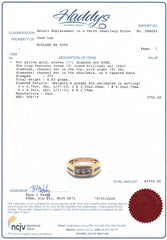 Mens 9ct Yellow Gold & Diamond Ring (Size U 1/2) - 508119