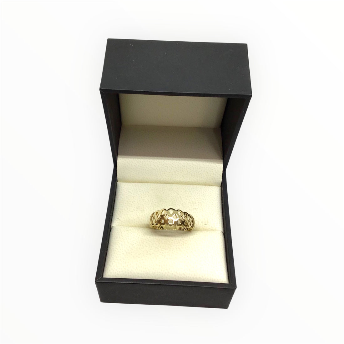 Ladies 18ct Gold Dress Ring (Size O 1/2) Ref#511802