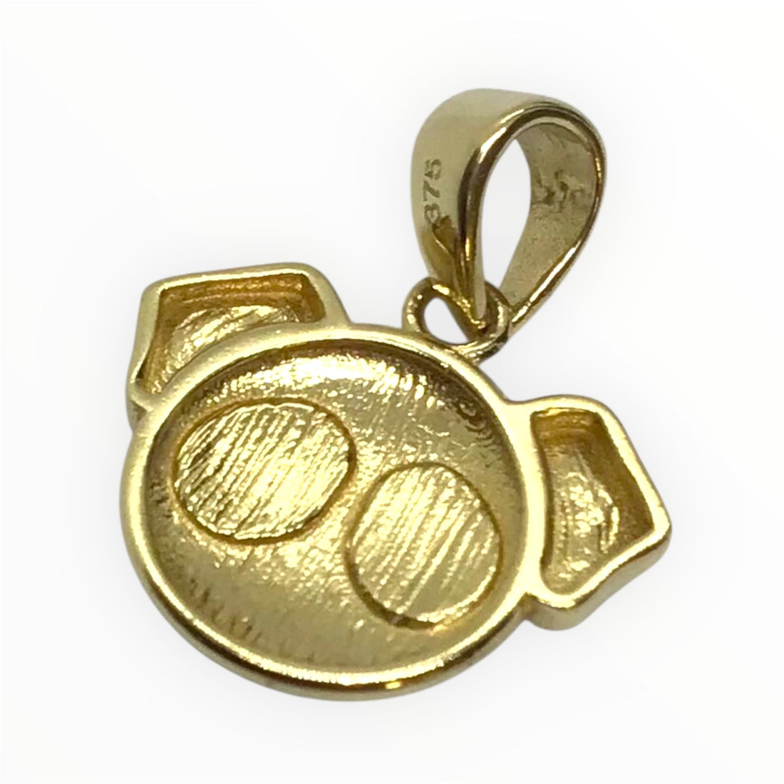 Unisex 9ct Gold Pendant (Length 1.5cm) Ref#513338