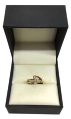 Ladies 9ct Gold 2 Ring Set Diamond (Size H) Ref#505564