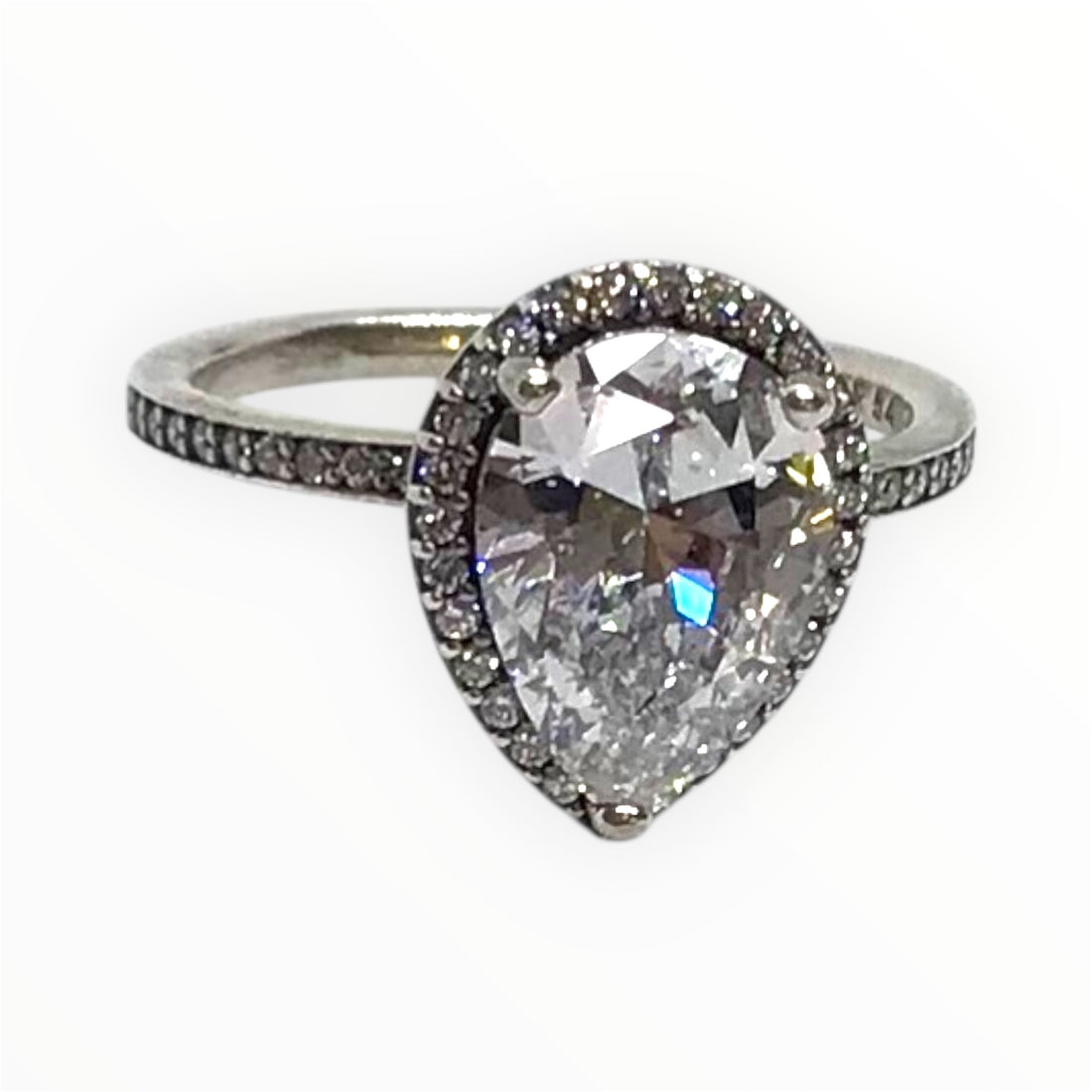 Ladies Pandora 925 ALE Silver Ring (Size N) Ref#511770