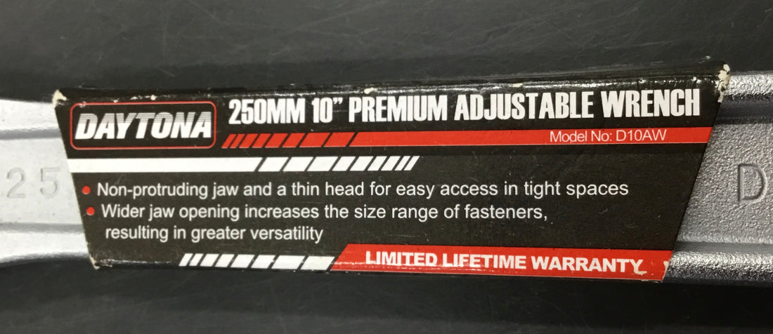 DAYTONA 250mm PREMIUM ADJUSTABLE WRENCH Ref#513055
