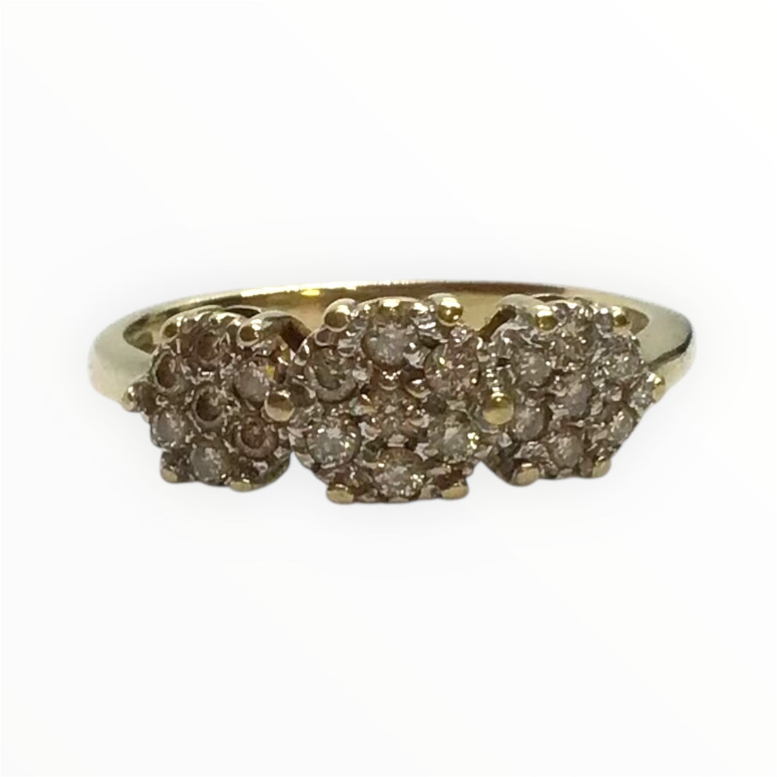 Ladies 9ct Diamond Ring (Size K) Ref#513598