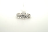 Ladies Stunning 18K White Gold Diamond Engagement Ring ( Size:M) - 234210