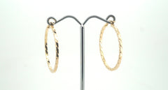 9ct Yellow Gold Hoop Earrings - 502703