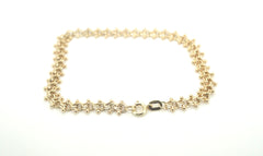 9ct Yellow Gold Infinity Link Bracelet (19.5cm) - 502701